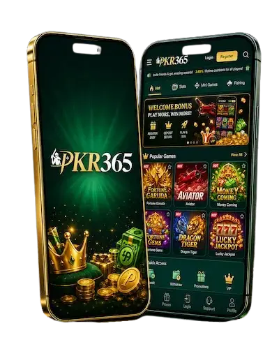 The two images are showing dashboard of pkr365 game